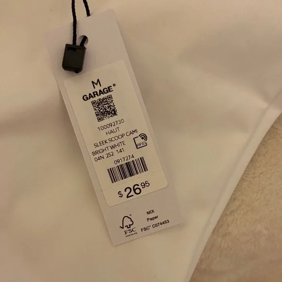 Garage White Tank Top - Picture 2 of 2